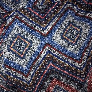 Blue and red stretch fashion pants